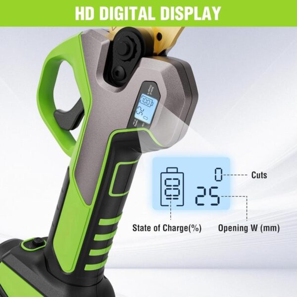 Electric Pruning Shears - Battery Powered Cordless Tree Pruner - Image 3