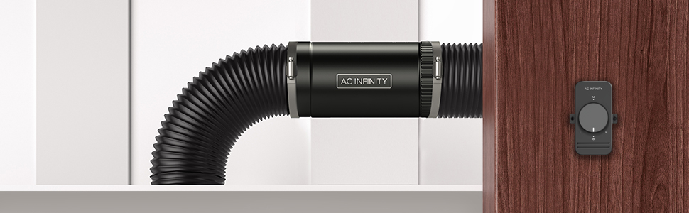 AC Infinity RAXIAL Inline Duct Booster Fans for Grow Tents, HVAC etc.