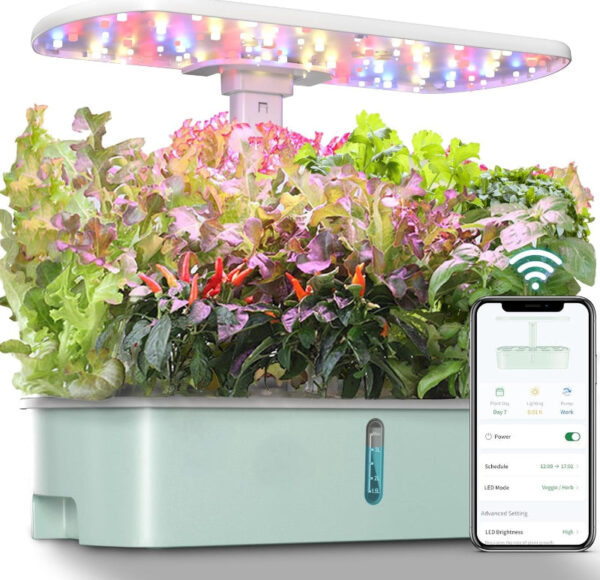 Smart Hydroponics Growing System - WiFi & App Control | 10-Pod Planter