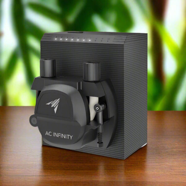 AC INFINITY Peristaltic Dosing Pump | Dual-Outlet Hydroponic Pump with 10-Level Control & Smart App Integration