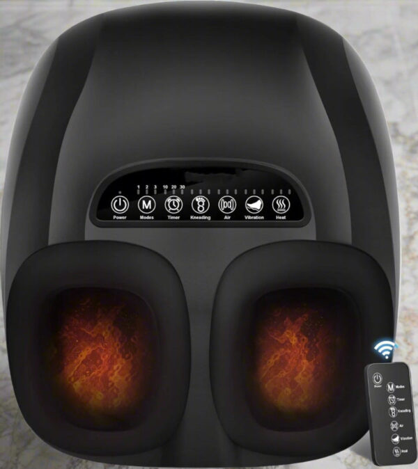 Shiatsu Foot Massager with Heat – Deep Kneading, Compression & Vibration for Pain Relief, Relaxation & Circulation