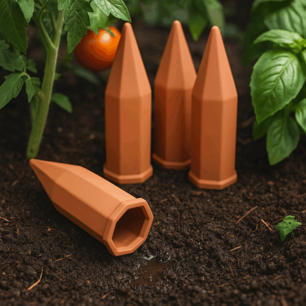 Terracotta Watering Spikes – Self-Watering Stakes for Plants - Auto Irrigation - Image 7